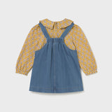 Medium Denim Overall Dress + Shirt