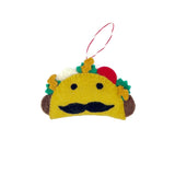 Taco Man Felt Ornament