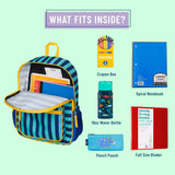 Blue Stripes Recycled Eco Backpack