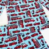 Fire Trucks Two Piece Pajama Set