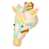 Mini Pastel Zebra Head Wall Decor