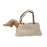 Striped Sweater Dachsund Bag