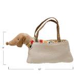 Striped Sweater Dachsund Bag