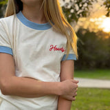 Howdy Vintage Youth Tee - Beige