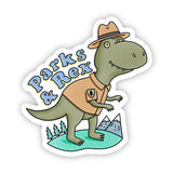 Parks and Rex Dinosaur Sticker