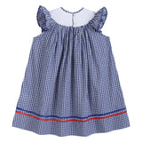 American Flag Gingham Bishop Dress *FINAL SALE*