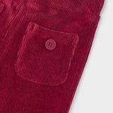 Girl's Corduroy Pants - Cherry