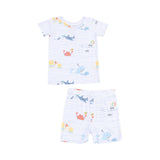 Sea Stripes Loungewear Short Set