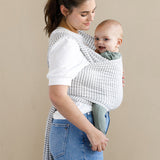 Natural + Grey Stripe Baby Wrap