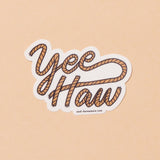 Yee Haw Cowboy Vinyl Sticker