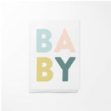 Hand Lettered Baby Mini Enclosure Card