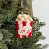 Popcorn Felt Ornament