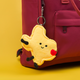 Texas Heart Plush Bag Charm Keychain