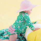 Long Sleeve One Piece Swimsuit - Coconut Cabana