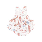 Cowgirl Boots Ruffle Sunsuit
