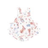 Cowgirl Boots Ruffle Sunsuit