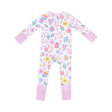 Easter Bunnies Zipper Romper - Pink