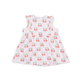 Sweet Strawberries Ruffle Bodysuit Dress