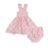 Caitlyn's Daisy Smocked Sundress + Bloomer