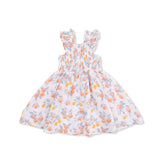 Citrus Floral Smocked Sundress + Bloomer
