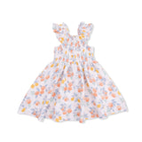 Citrus Floral Smocked Sundress + Bloomer