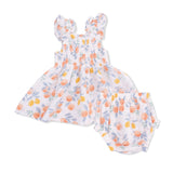 Citrus Floral Baby Doll Tunic + Bloomer Set