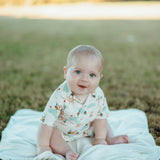 Barks & Birdies Short Sleeve Polo Romper