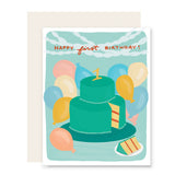 First Cake 1st Birthday Card