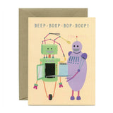 Robots and Cake Birthday Card