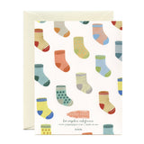 Baby Socks Congratulations Card