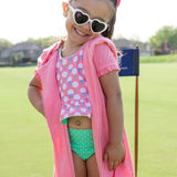 Terry Full-Zip Cover Up - Bubblegum Pink