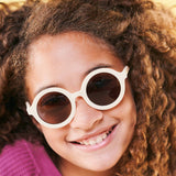 Sweet Cream Euro Round Polarized Sunglasses