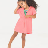 Terry Full-Zip Cover Up - Bubblegum Pink