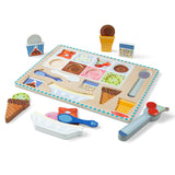 Magnetic Ice Cream Puzzle & Play Wooden Set