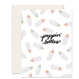 Baby Bottles New Baby Card