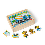 Construction Wooden Jigsaw Puzzles in a Box
