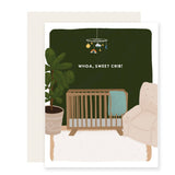 Whoa Sweet Crib New Baby Card