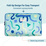 Confetti Blue Plush Nap Mat