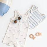 Nile Romper - Fish Marino + Rain