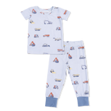 Construction Vehicles Short Sleeve Loungewear Set
