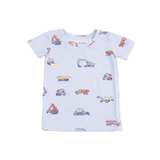 Construction Vehicles Short Sleeve Loungewear Set