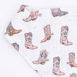 Cowgirl Boots Bandana Bib