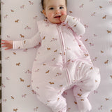Girl Dog Footie Sleep Bag