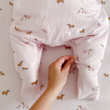 Girl Dog Footie Sleep Bag