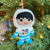 Kid Astronaut Felt Ornaments