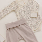 Side Snap Bodysuit + Pant Set - Floret
