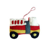 Firetruck Felt Ornament