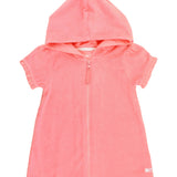 Terry Full-Zip Cover Up - Bubblegum Pink