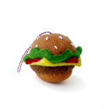 Burger Felt Ornament