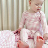 Pink Gingham Convertible Pajama